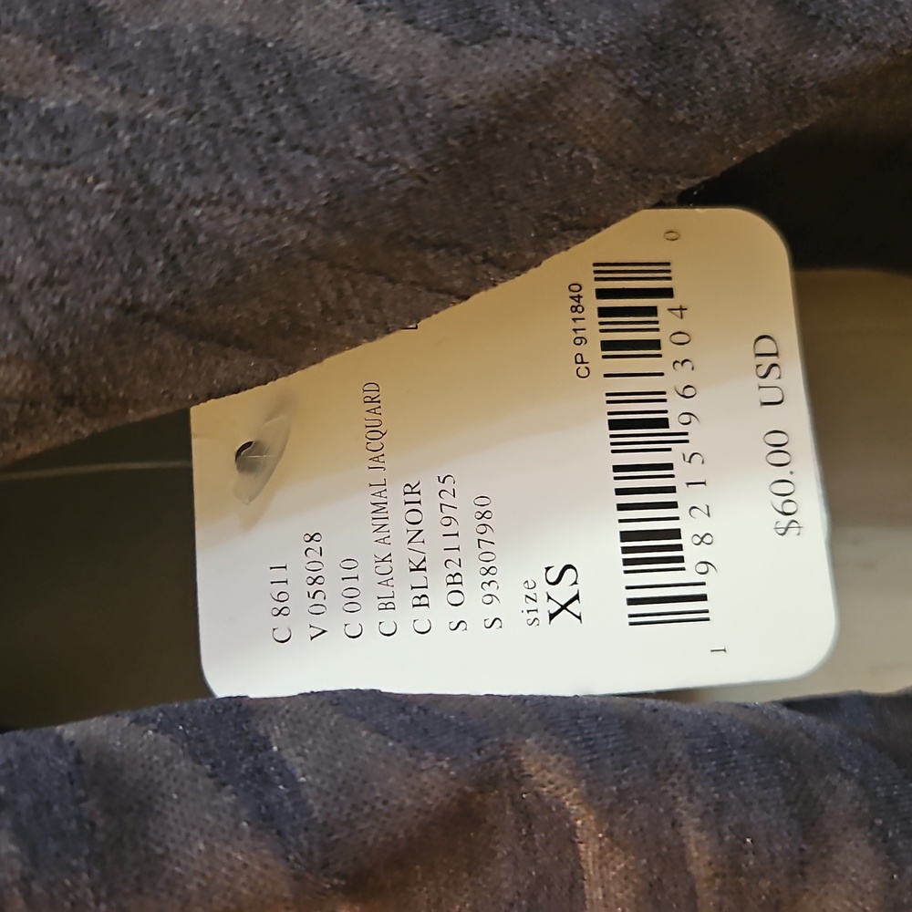 FP Movement Women's Acclimate Printed Turtleneck: BLACK/ANIMAL PRINT: NWT: XS - Picture 2 of 5